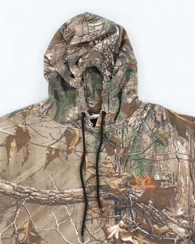 Vintage Y2K Real Tree Camouflage Oversized Hoodie - XL