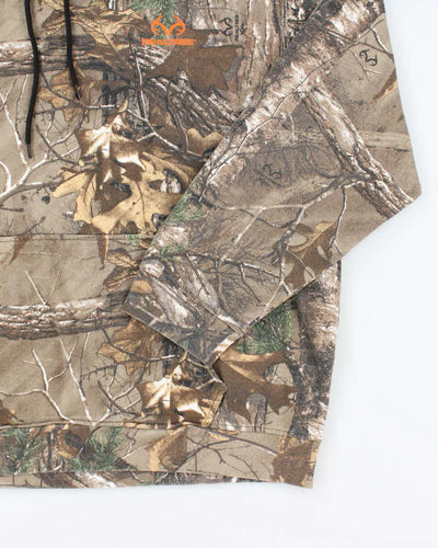 Vintage Y2K Real Tree Camouflage Oversized Hoodie - XL