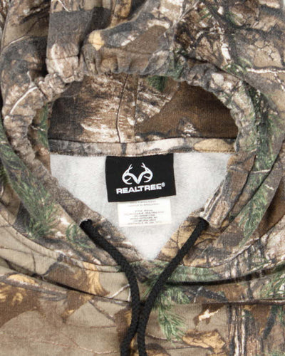 Vintage Y2K Real Tree Camouflage Oversized Hoodie - XL