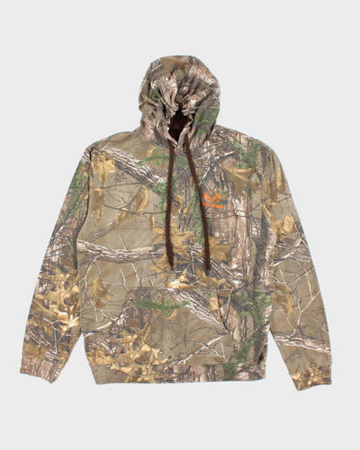 Vintage Y2K Real Tree Camouflage Hoodie - L