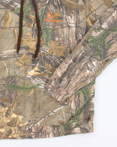 Vintage Y2K Real Tree Camouflage Hoodie - L