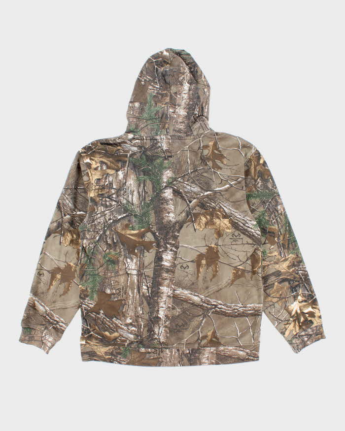 Vintage Y2K Real Tree Camouflage Hoodie - M