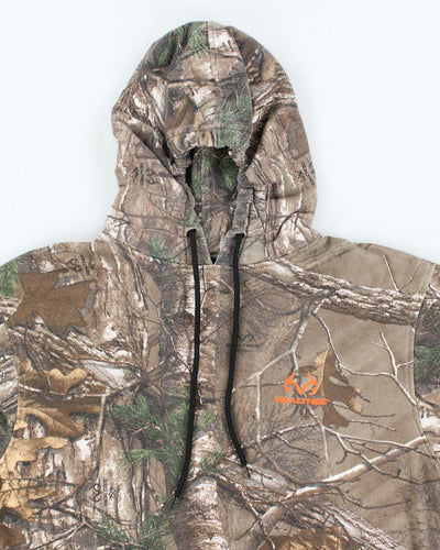 Vintage Y2K Real Tree Camouflage Hoodie - M
