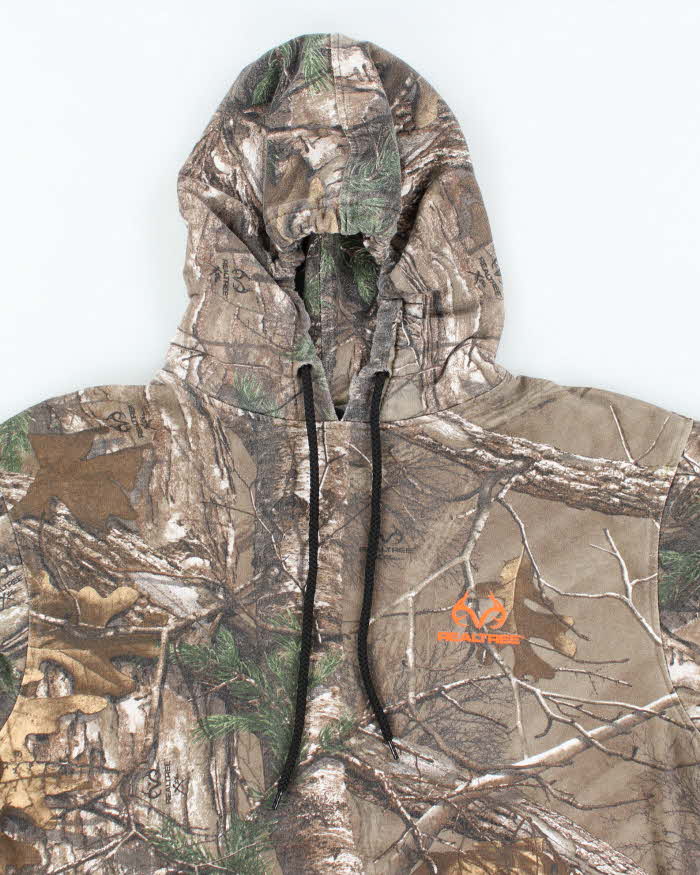Vintage Y2K Real Tree Camouflage Hoodie - M