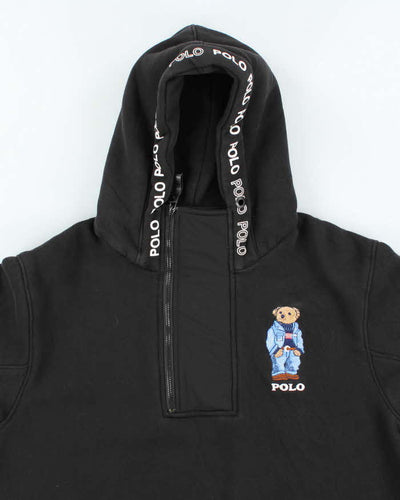 Vintage Polo Sport Embroidered Quarter Zip Hoodie - XL