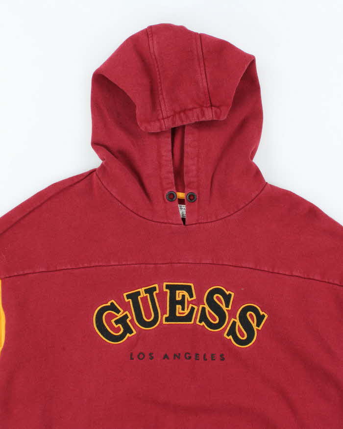 Vintage 2000's Guess Los Angeles Embroidered Logo Hoodie - M