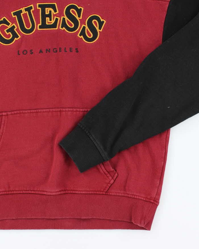 Vintage 2000's Guess Los Angeles Embroidered Logo Hoodie - M