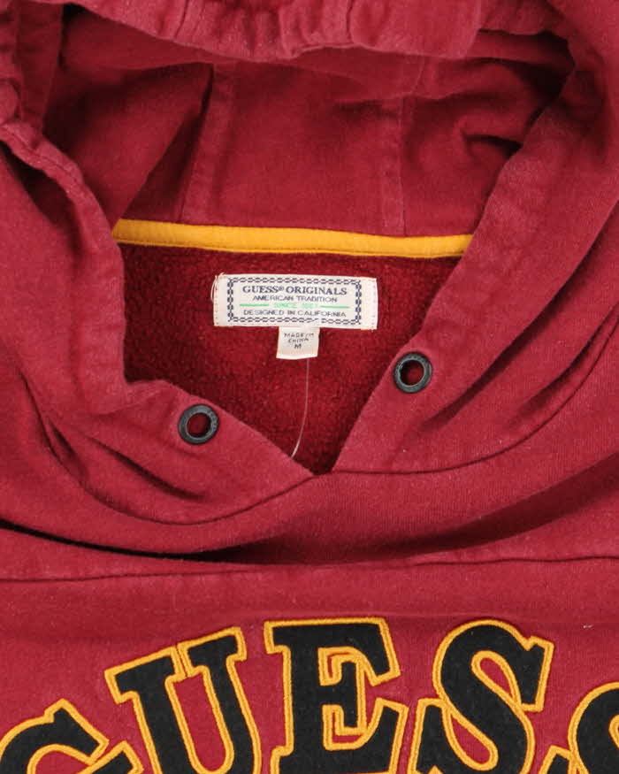 Vintage 2000's Guess Los Angeles Embroidered Logo Hoodie - M
