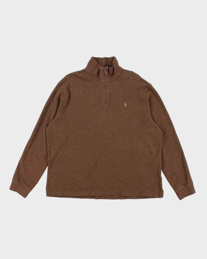 Vintage Ralph Lauren Quarter-Zip Jumper - XXL