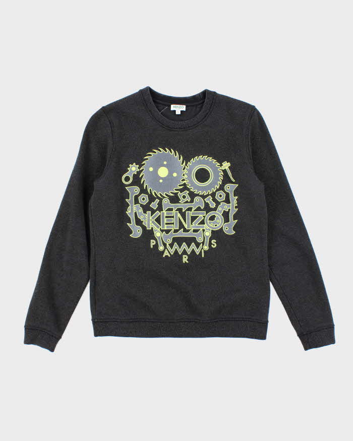 Vintage Y2K Kenzo Embroidered Logo Sweatshirt - S