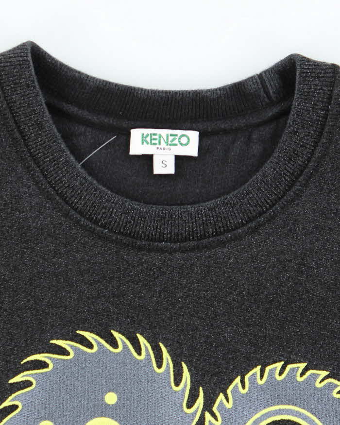 Vintage Y2K Kenzo Embroidered Logo Sweatshirt - S