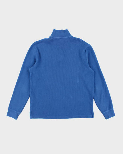 Polo Ralph Lauren Blue Quarter Zip Sweatshirt - M