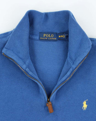 Polo Ralph Lauren Blue Quarter Zip Sweatshirt - M