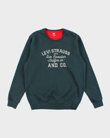 Levi's Dark Green Embroidered Crew Neck - XL