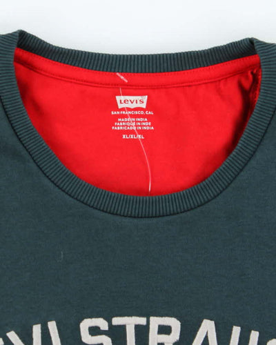 Levi's Dark Green Embroidered Crew Neck - XL