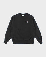 Champion Black Reverse Weave Crew Neck - M