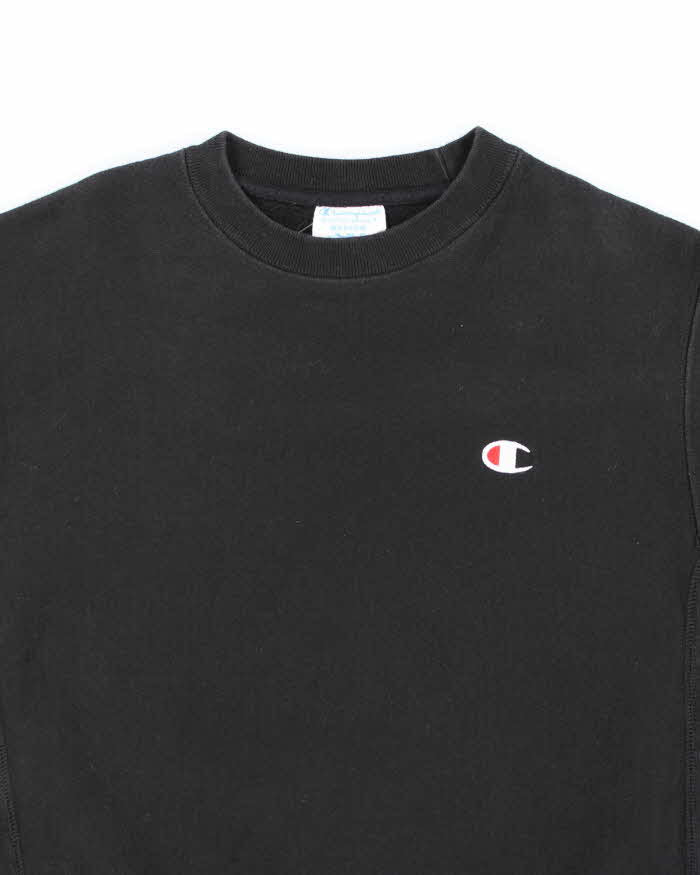 Champion Black Reverse Weave Crew Neck - M