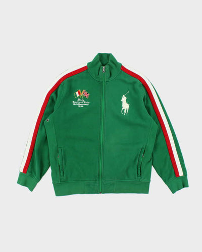 Vintage Y2K Ralph Lauren Polo Track & Field Embroidered Zip Up - L