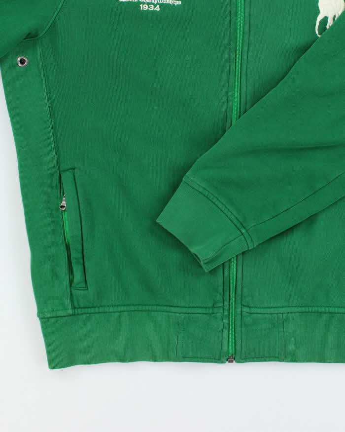 Vintage Y2K Ralph Lauren Polo Track &amp; Field Embroidered Zip Up - L