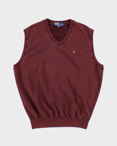 Vintage Ralph Lauren Small Crest Sleeveless Sweatshirt - L