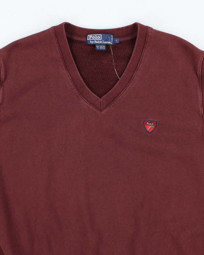 Vintage Ralph Lauren Small Crest Sleeveless Sweatshirt - L