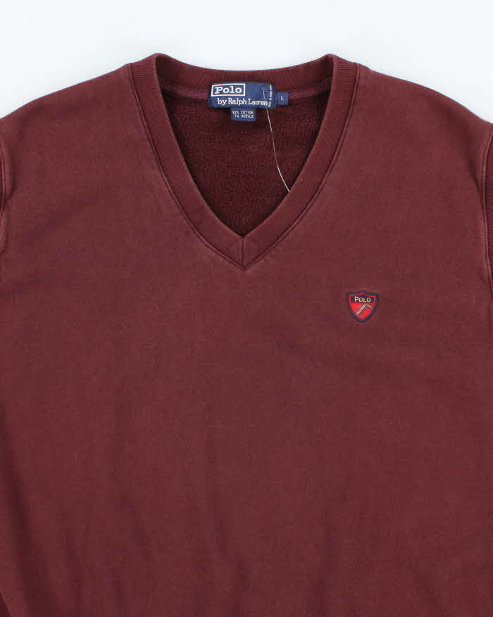 Vintage Ralph Lauren Small Crest Sleeveless Sweatshirt - L
