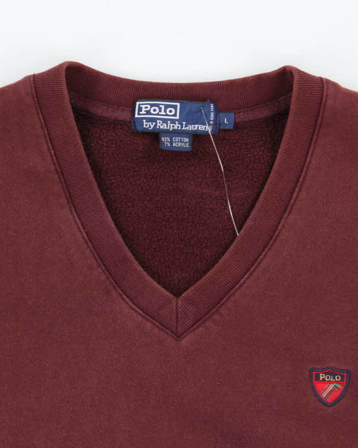 Vintage Ralph Lauren Small Crest Sleeveless Sweatshirt - L