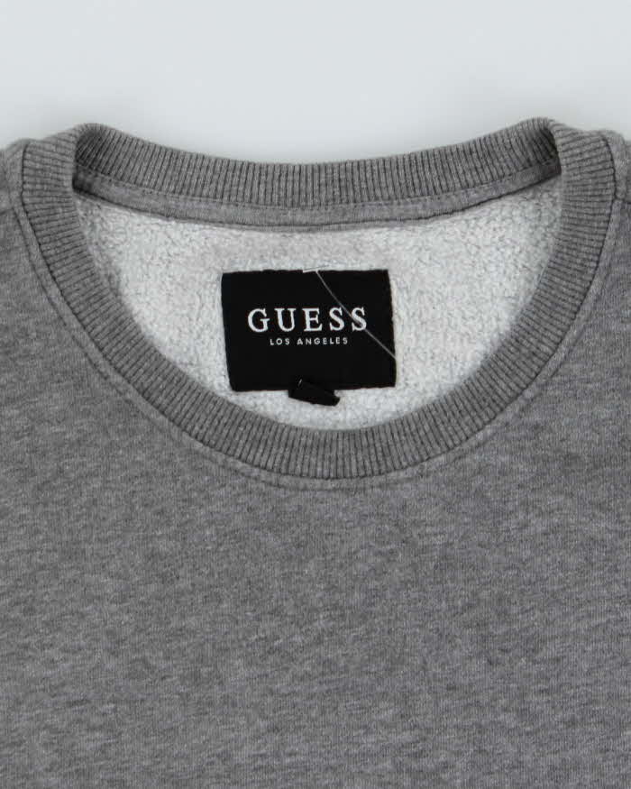Vintage 2000's Guess Embossed Logo Sweatshirt - M