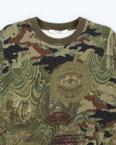 Vintage 2000's Givenchy All Over Print Sweatshirt - XS