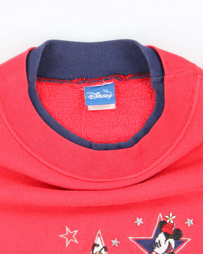 Vintage 2000's Disney Embroidered Characters Oversized Sweatshirt - L