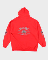 Vintage Y2K Harley Davidson Barbed Wire Graphic Oversized Hoodie - XL