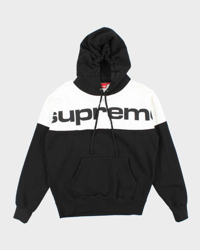 Supreme New York Heavyweight Two-Tone Spell Out Hoodie - L