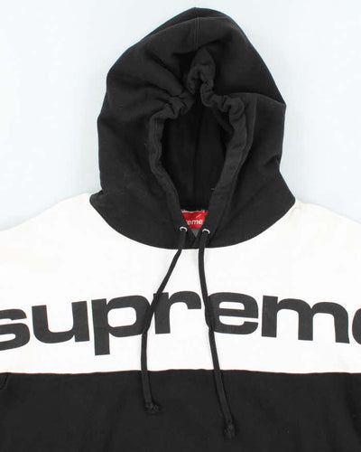 Supreme New York Heavyweight Two-Tone Spell Out Hoodie - L