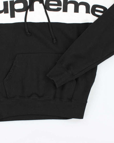 Supreme New York Heavyweight Two-Tone Spell Out Hoodie - L