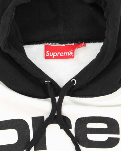 Supreme New York Heavyweight Two-Tone Spell Out Hoodie - L