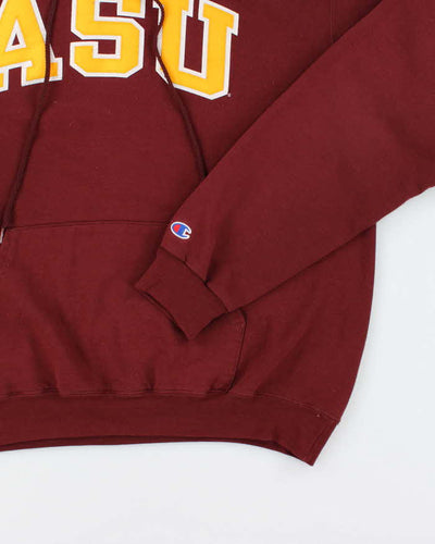 Vintage Champion ASU Patched Hoodie - L