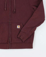 Vintage Y2K Carhartt Small Patch Zip Up Hoodie - S