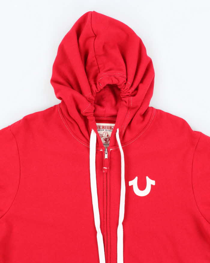 Vintage 2000's True Religion Small Logo Zip Up Hoodie - L