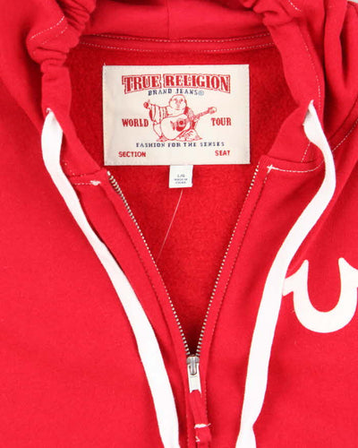 Vintage 2000's True Religion Small Logo Zip Up Hoodie - L