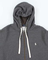 Polo Ralph Lauren Grey Zip-Up Hoodie - XL