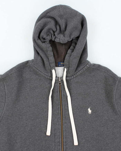 Polo Ralph Lauren Grey Zip-Up Hoodie - XL