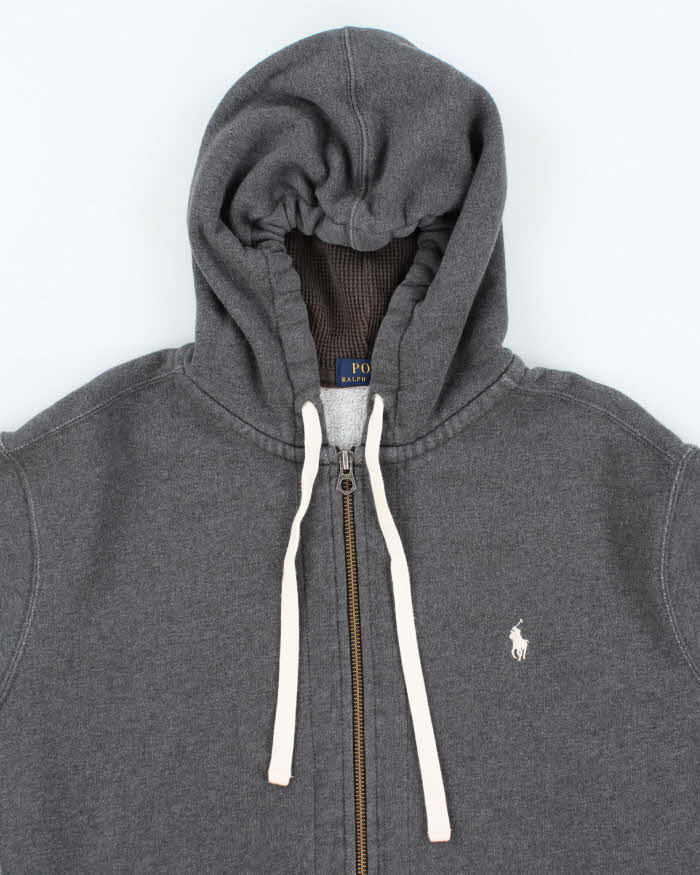 Polo Ralph Lauren Grey Zip-Up Hoodie - XL