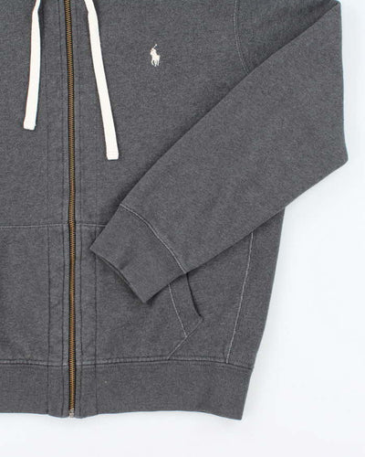 Polo Ralph Lauren Grey Zip-Up Hoodie - XL