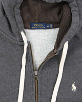 Polo Ralph Lauren Grey Zip-Up Hoodie - XL