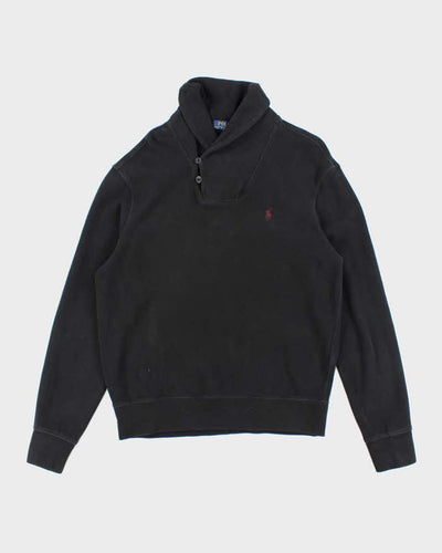 Polo Ralph Lauren Black Shawl Neck Sweatshirt - M