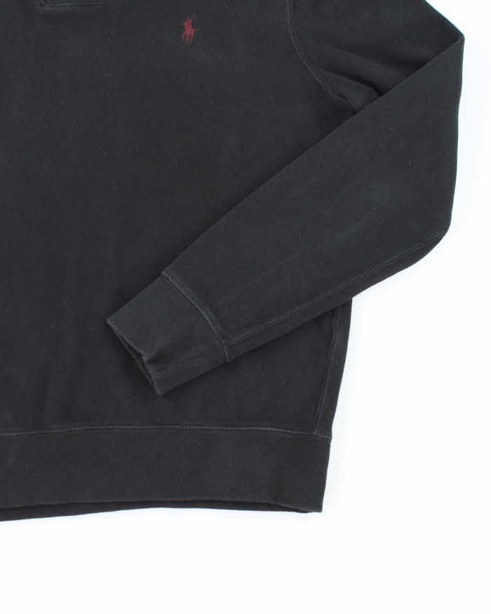 Polo Ralph Lauren Black Shawl Neck Sweatshirt - M