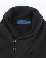 Polo Ralph Lauren Black Shawl Neck Sweatshirt - M