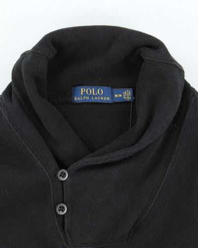 Polo Ralph Lauren Black Shawl Neck Sweatshirt - M