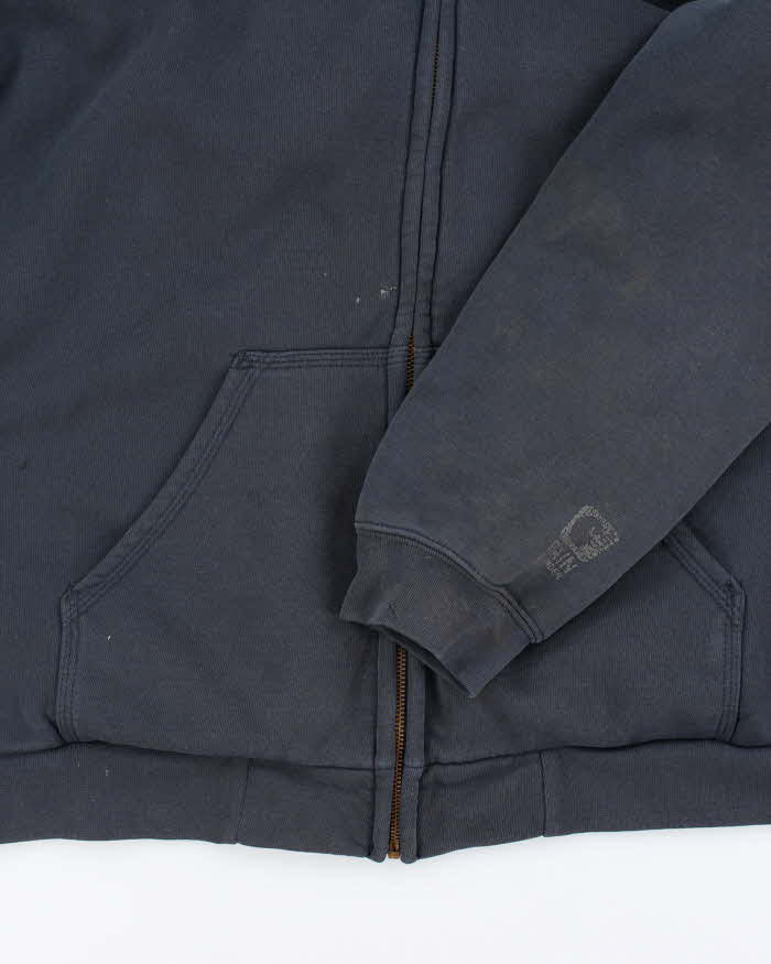 Vintage 00s Carhartt Navy Heavyweight Zip-Up Hoodie - XL