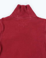 00s Tommy Hilfiger Red Shawl Neck Sweatshirt - S
